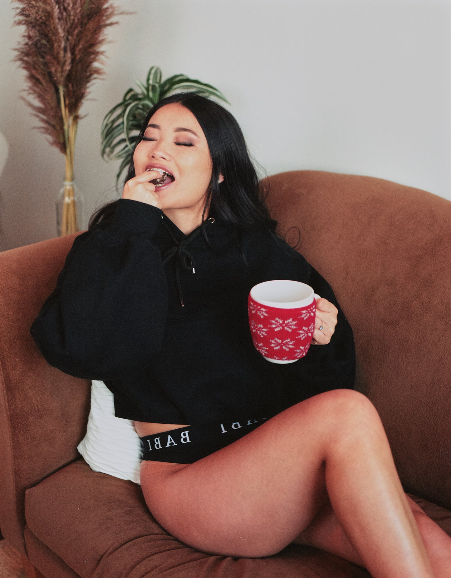 Beijing Crop Top Oversized Hoodie